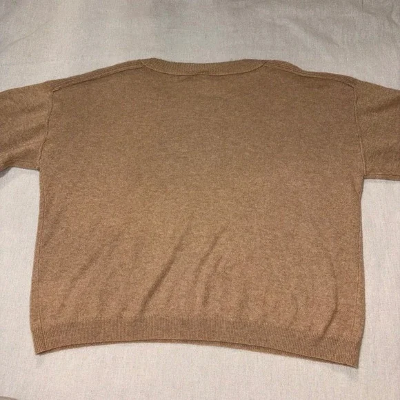 Pilcro Beige Tan 100% Cashmere Scoop Neck Sweater Womens XL - Picture 9 of 9